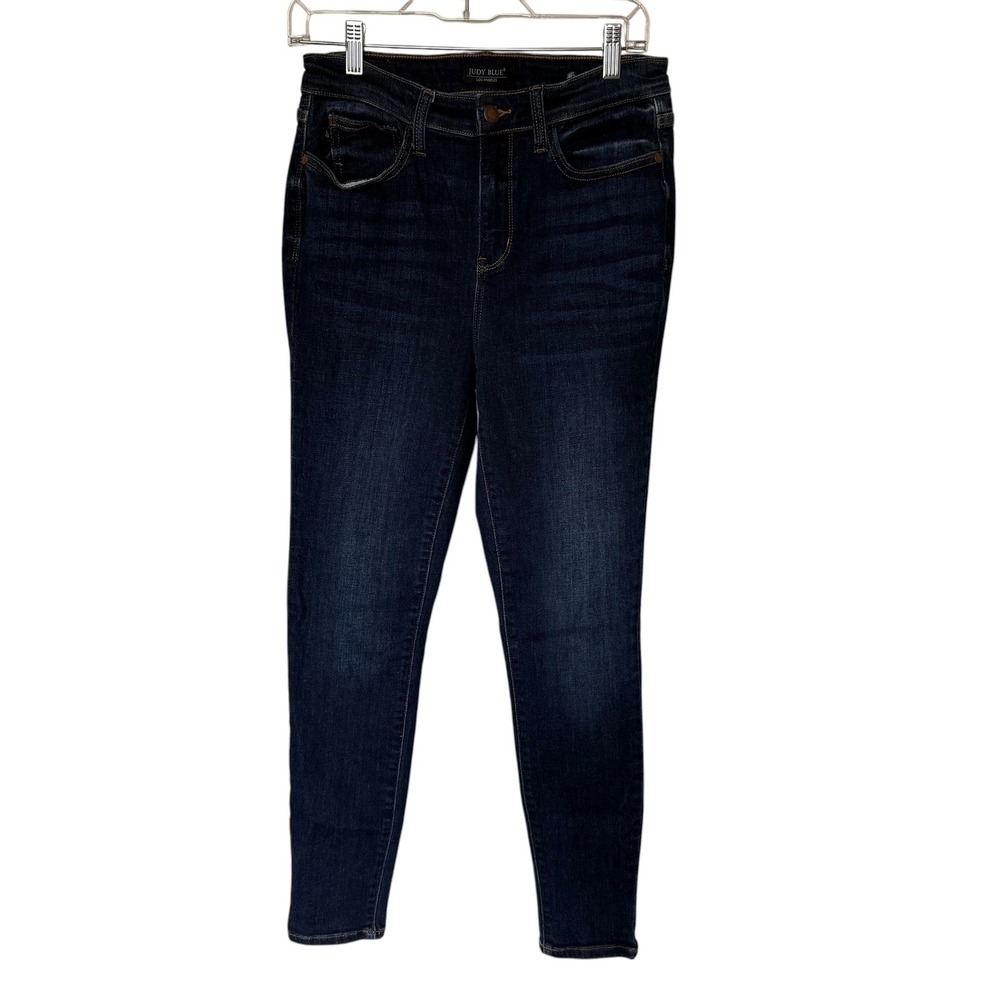 Judy Blue Skinny Jeans Women 7/28 Dark Wash Excellent High Rise Stretch Denim